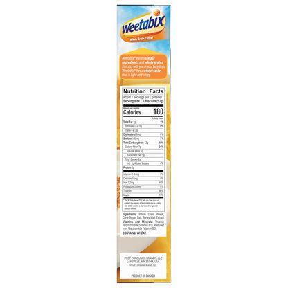 Weetabix Whole Grain Cereal – Travel Ready Breakfast for Road Trips and Camping, 14 oz Box
