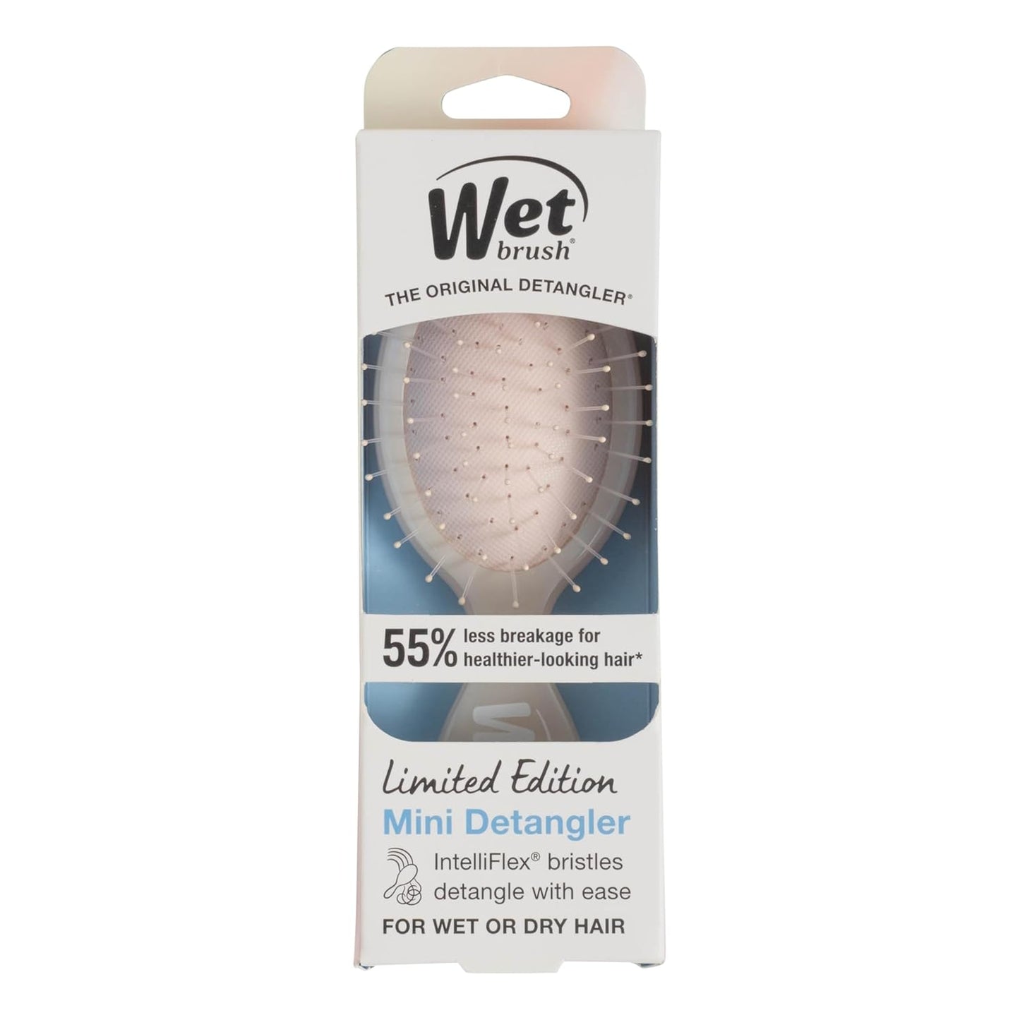 Wet Brush Mini Detangler – Camping and Hotel Hairbrush, Portable Detangler for On-the-Go Touch-Ups