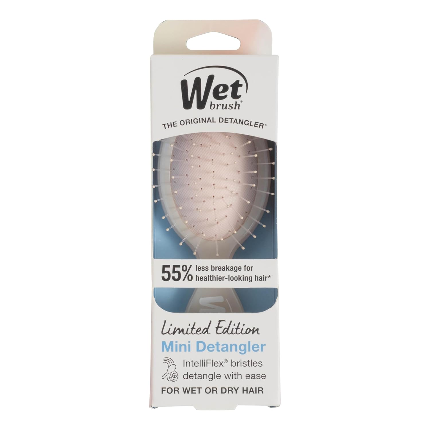 Wet Brush Mini Detangler – Camping and Hotel Hairbrush, Portable Detangler for On-the-Go Touch-Ups