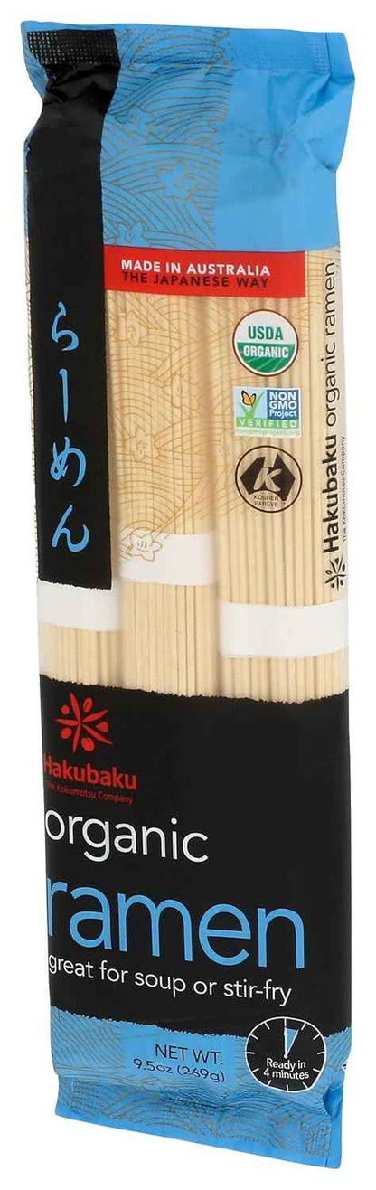 Hakubaku Organic Ramen Noodles, 9.5 oz – Clean Pantry Staple for Mindful Home Cooks