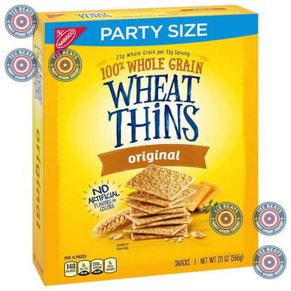 Wheat Thins Original Crackers – Camping Trip Snack Cracker for Outdoor Adventures