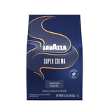 Lavazza Super Crema Whole Bean Coffee – Open-Concept Kitchen Counter Bean Display, Medium Espresso Roast Centerpiece