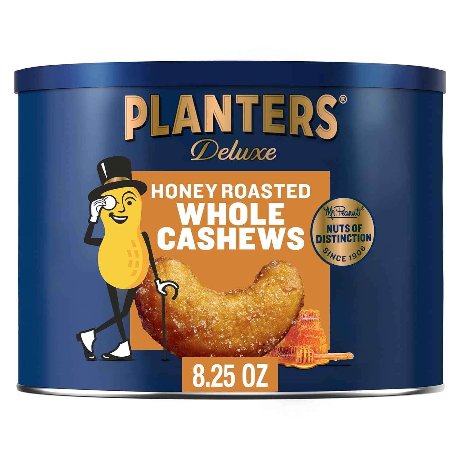 PLANTERS Whole Cashews with Sea Salt – Camping Trail Snack, Portable Protein for Hiking Trips