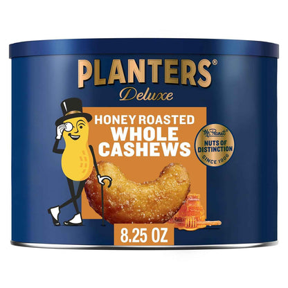 PLANTERS Whole Cashews with Sea Salt – Camping Trail Snack, Portable Protein for Hiking Trips