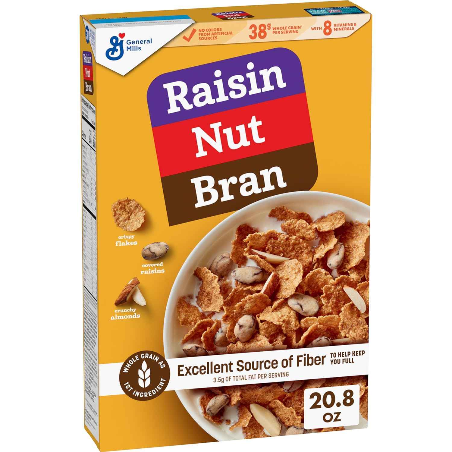 Raisin Nut Bran Cereal – Quick Desk Breakfast for Busy Commuters, No-Prep Whole Grain Cereal