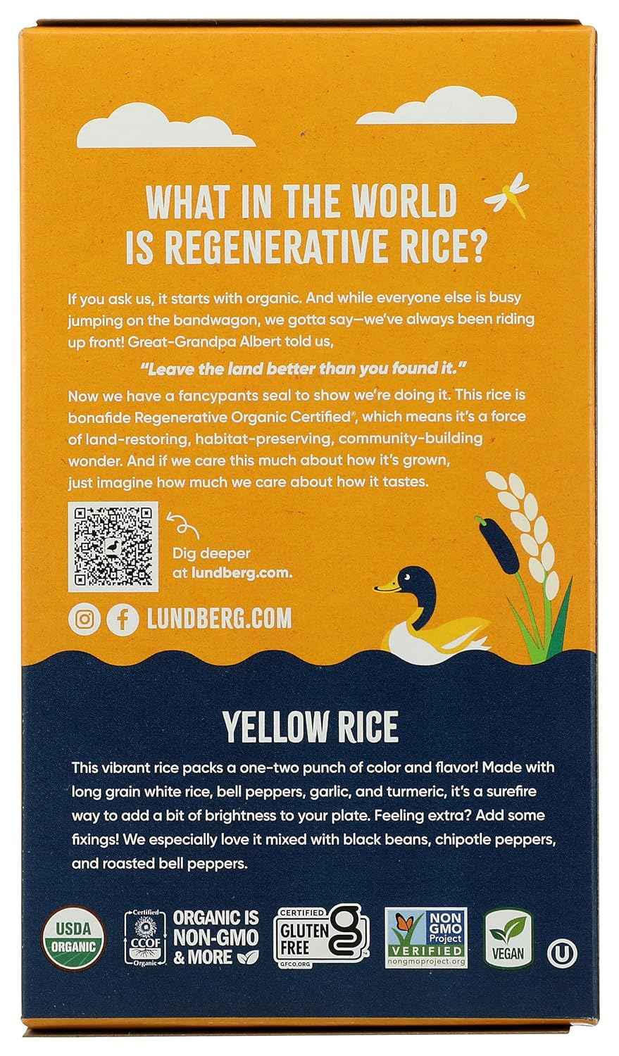 Lundberg Family Farms Organic Yellow Rice Mix – Quick Microwave Side for Busy Weeknight Dinners