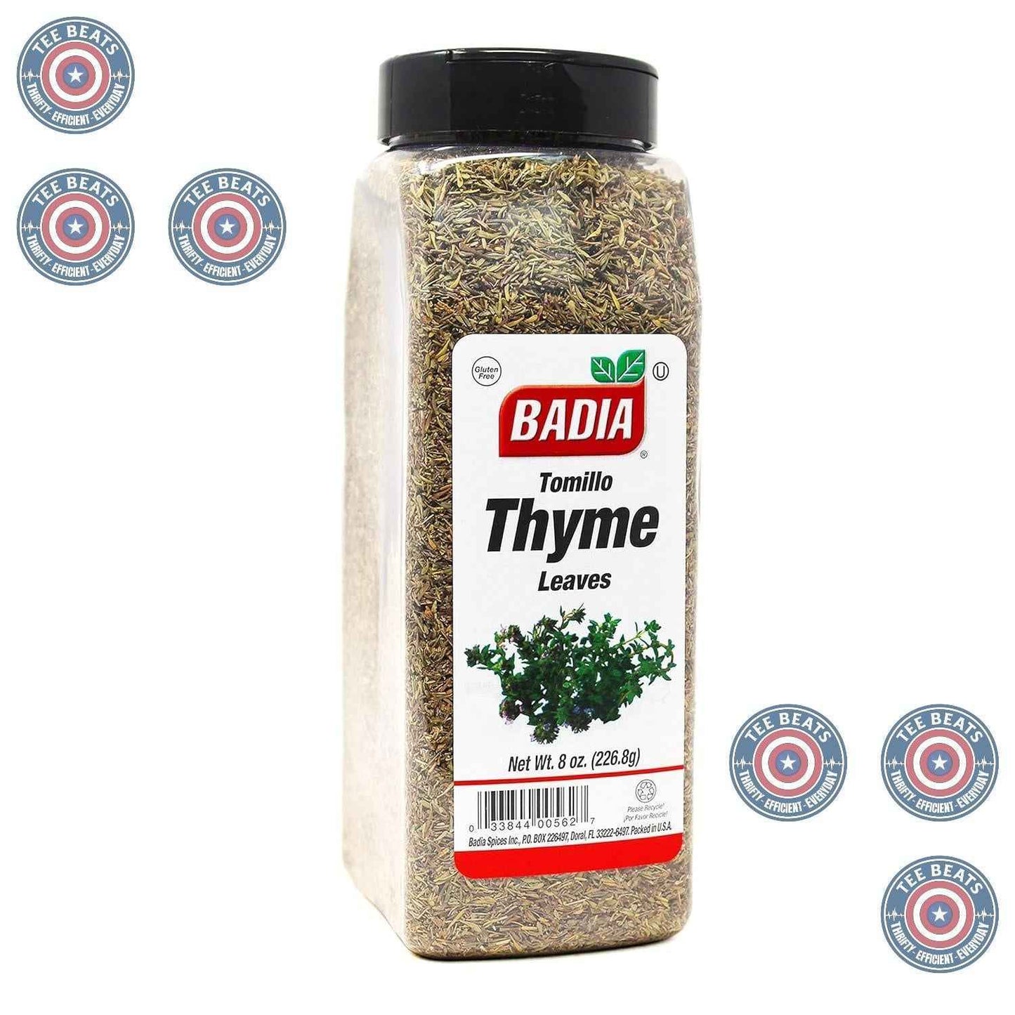 Badia Dried Thyme 8 oz Jar – Additive Free Seasoning for Wellness Focused Kitchens