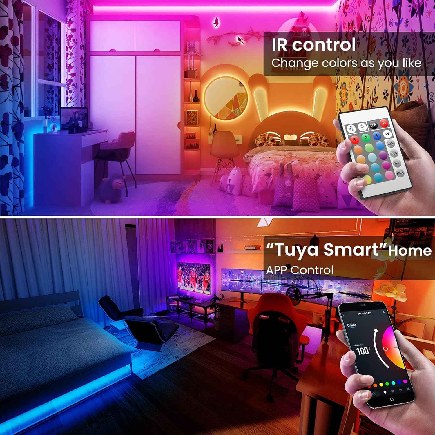 TJOY Smart LED Strip Lights – Calming Bedroom Mood Lighting for Sleep, Meditation, and Wind Down