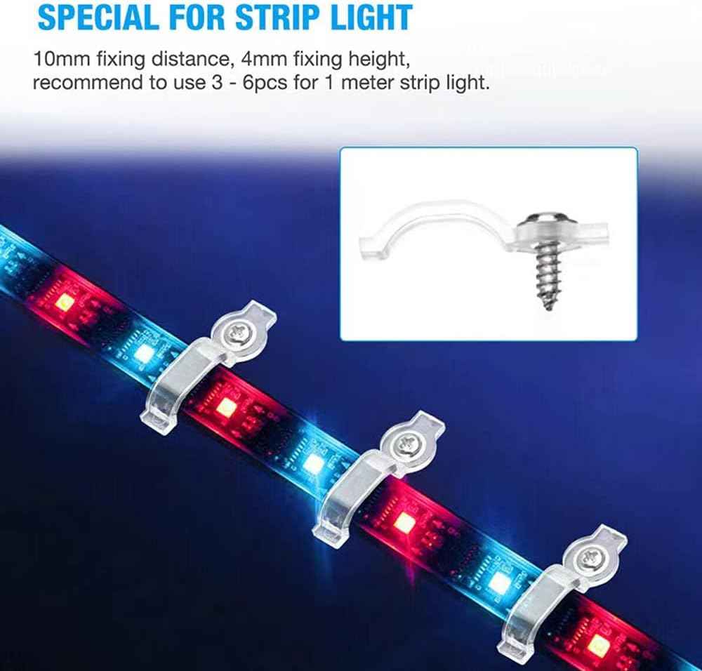 LuminTech 100 Pack LED Strip Mounting Kit – Complete DIY Project Supply with 100 Magnetic Screws