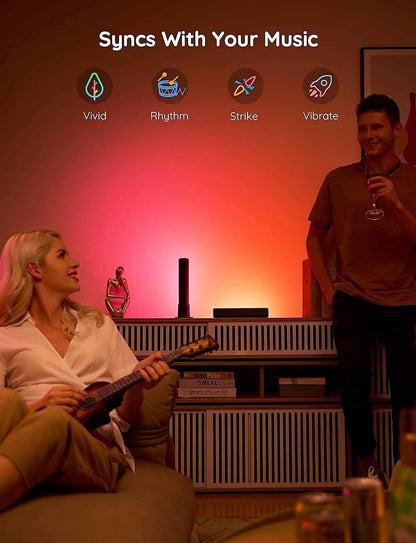 Govee Smart LED Light Bars for Gaming Setup, RGBICWW WiFi TV Backlights with Alexa and Music Sync for PC and Console Players