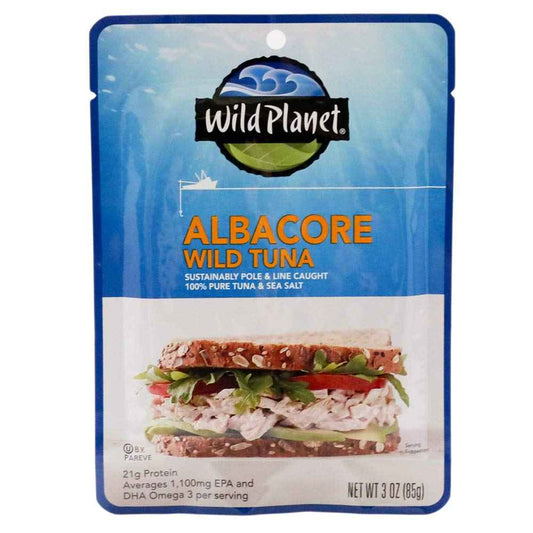 Wild Planet Wild Albacore Tuna – Low Mercury Snack for Pregnancy and Whole30 Meal Prep