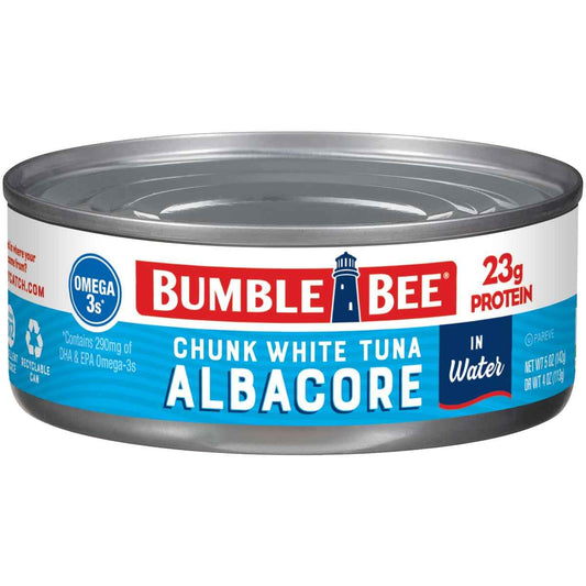 Bumble Bee White Albacore Tuna – Omega-3 Rich, B12 Powered Canned Tuna for Fitness-Focused Wellness Routines