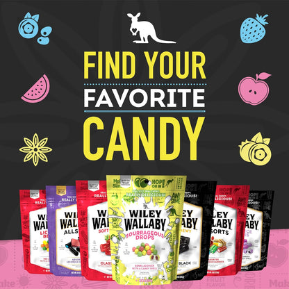 Wiley Wallaby Australian Licorice Variety – Thoughtful Christmas Stocking Stuffer and Holiday Gift Box Add-On