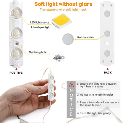 Winees Minimal Vanity Strip – Clean LED Lighting for Clutter Free Dressing Tables