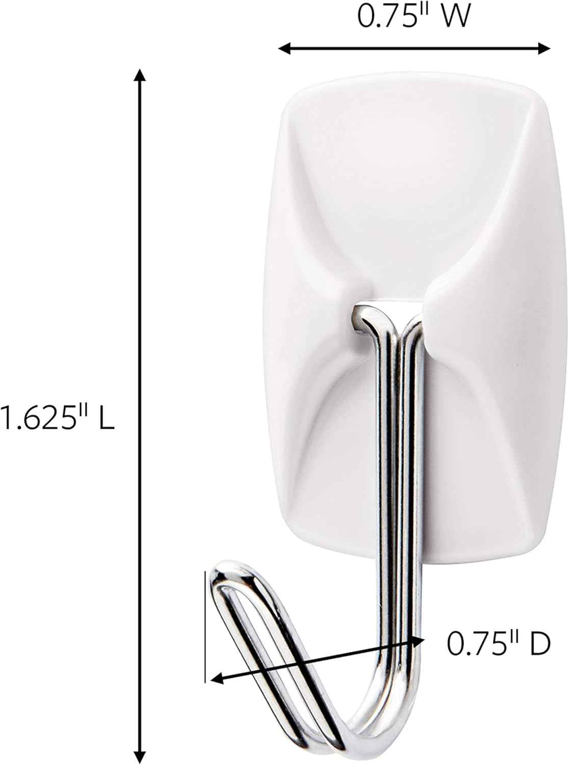 Command Small Wire Toggle Hooks for Safe Nursery Wall Organization, Damage-Free Adhesive Hooks for Hanging Kids' Room Essentials