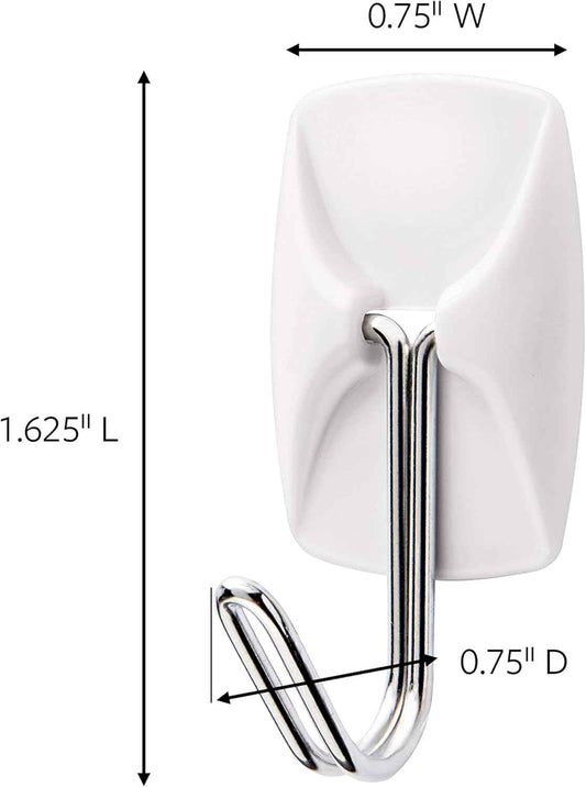 Command Small Wire Toggle Hooks for Safe Nursery Wall Organization, Damage-Free Adhesive Hooks for Hanging Kids' Room Essentials
