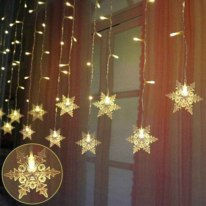 String Lights LED Curtain – IP44 Waterproof Patio Lights for Outdoor Dining and Gatherings, 96 LED Warm White