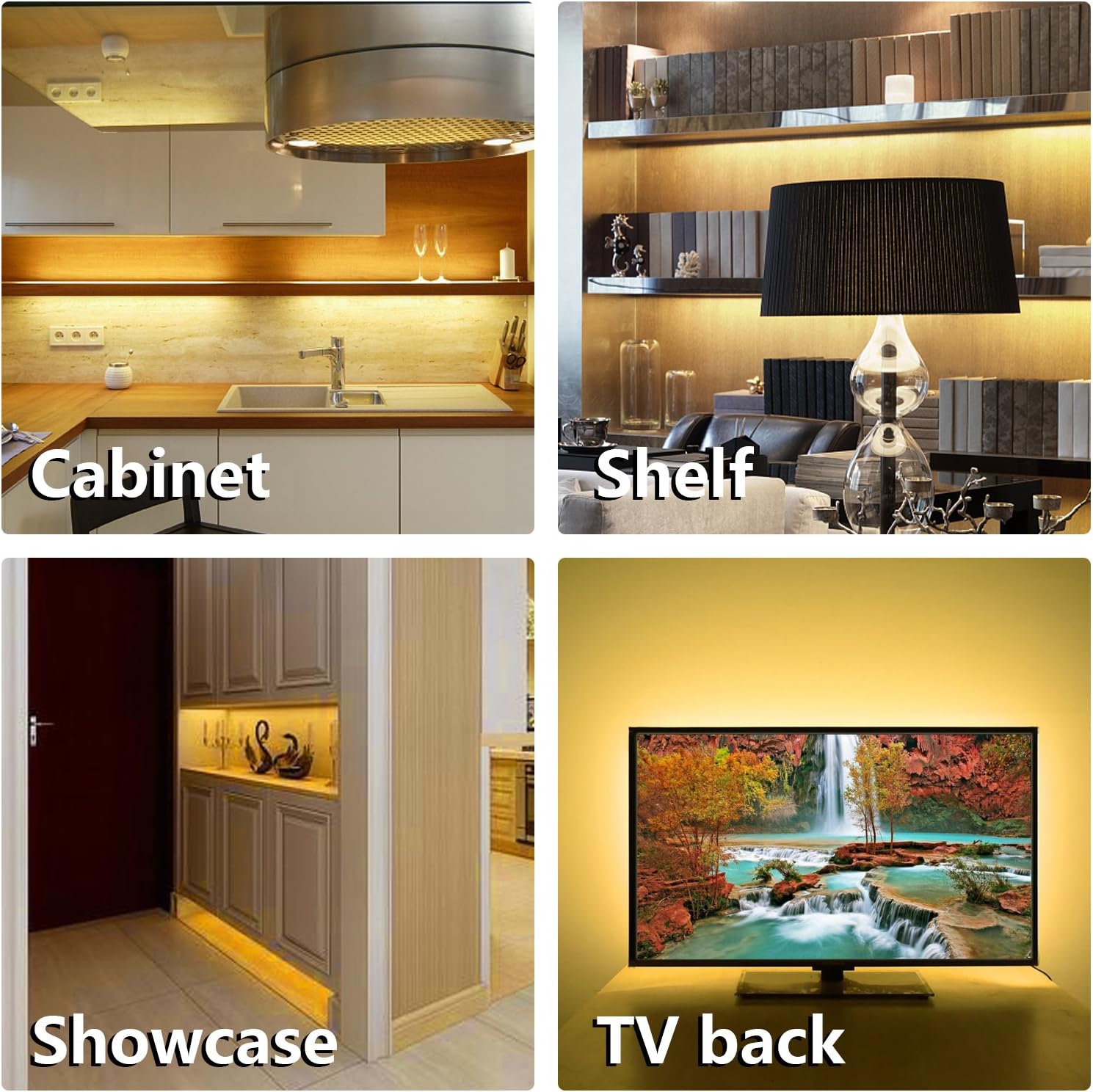 WOBANE Under Cabinet LED Bar Set – Clean, Tool-Free Wireless Lighting for Clutter-Free Kitchens and Closets