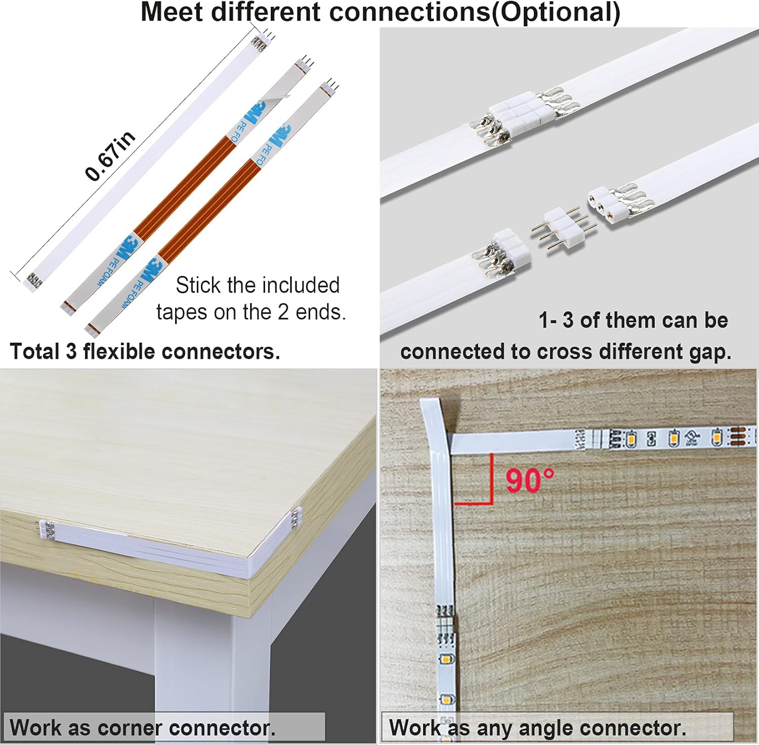WOBANE Under Cabinet LED Lighting – Cool-to-Touch ETL Listed Light, Safer Around Kids & Pets