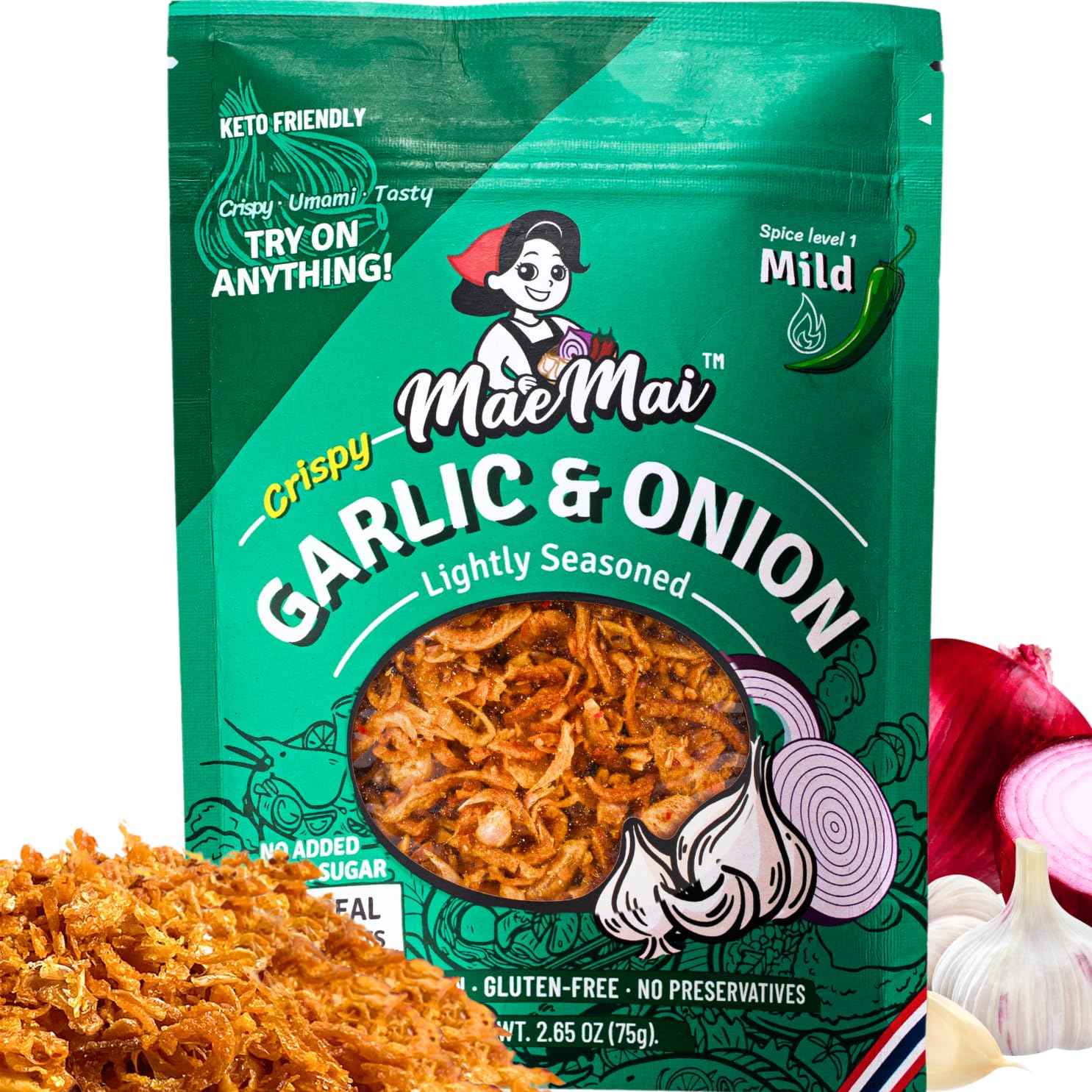 MaeMai MILD Spice – Quick Umami Boost for Work-From-Home Lunches, No-Prep Ramen Topper