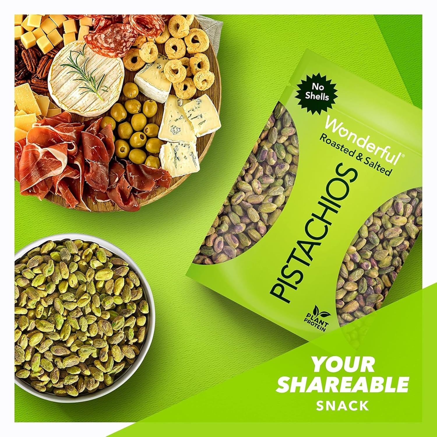 Wonderful Pistachios No Shells – Two-Ingredient Pantry Staple for Clean Eating and Clutter-Free Kitchens
