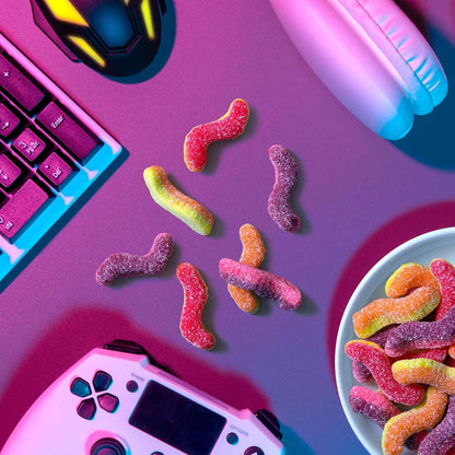 Trolli Sour Brite Duo Crawlers Gummy Worms – Crowd-Pleasing Party Favor Pack for Birthdays, Halloween, and Graduation Celebrations