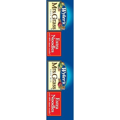 Wyler's Mrs. Grass Extra Noodles Soup Mix – Dorm Room Quick Lunch for Studying Late and Cramming Sessions