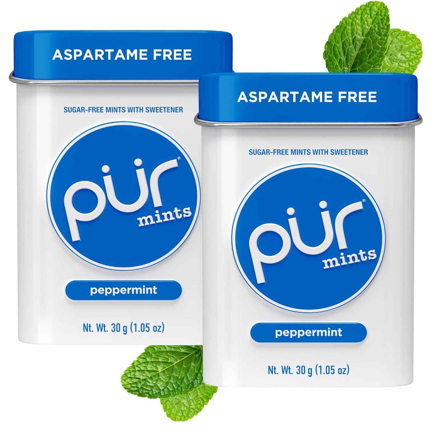 PUR Mints Travel Tin – Portable Sugar Free Mints for Flights, Hotel Stays and Carry On Friendly Packing