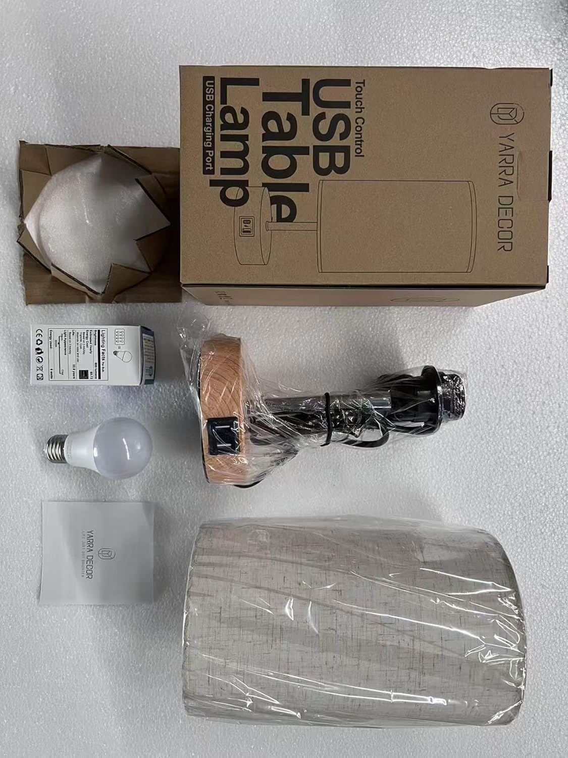 Yarra-Decor Touch Lamp – Thoughtful Housewarming Gift for New Homeowners with USB Ports