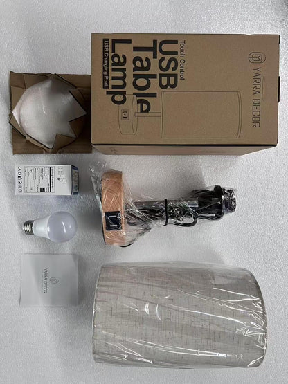 Yarra-Decor Touch Lamp – Thoughtful Housewarming Gift for New Homeowners with USB Ports