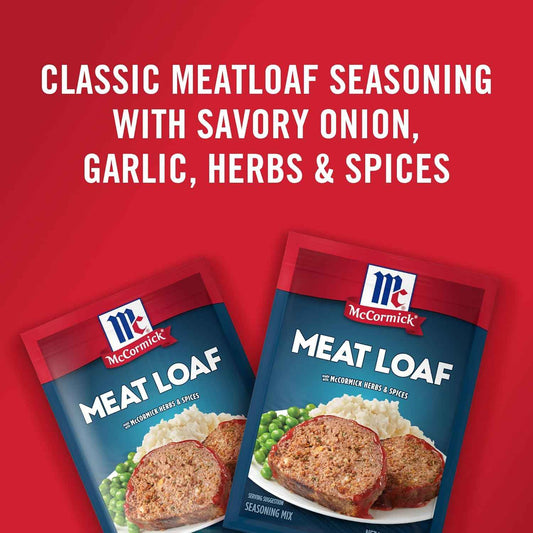 McCormick Meat Loaf Seasoning Mix – Clean-Label Seasoning with Natural Spices for Mindful Family Meals
