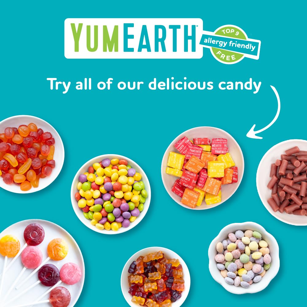 YumEarth Organic Lollipops – Non-GMO Vegan Candy for Mindful Snacking and Wholesome Lunchbox Swaps