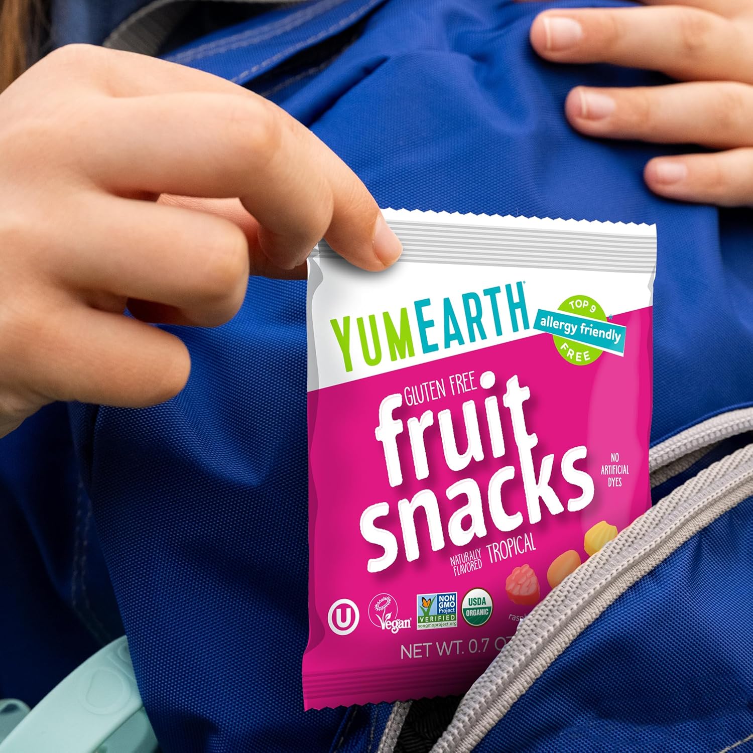 YumEarth Organic Tropical Fruit Snacks – On the Go Snack for Hiking and Car Rides