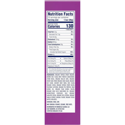 Zbar Protein Chocolate Chip Bars - Clean Label Kids Snack with Organic Oats and No Artificial Preservatives, 5g Protein (15 Pack)
