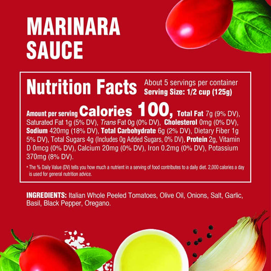 Rao's Homemade Marinara – Imported Italian Tomato Sauce in 24 oz Glass Jar, Slow-Simmered Luxury for Gourmet Entertaining and Pasta Nights