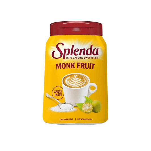 SPLENDA Monk Fruit Zero Calorie Sweetener – Quick Sweetening Solution for Office Breakrooms and Home Coffee Stations