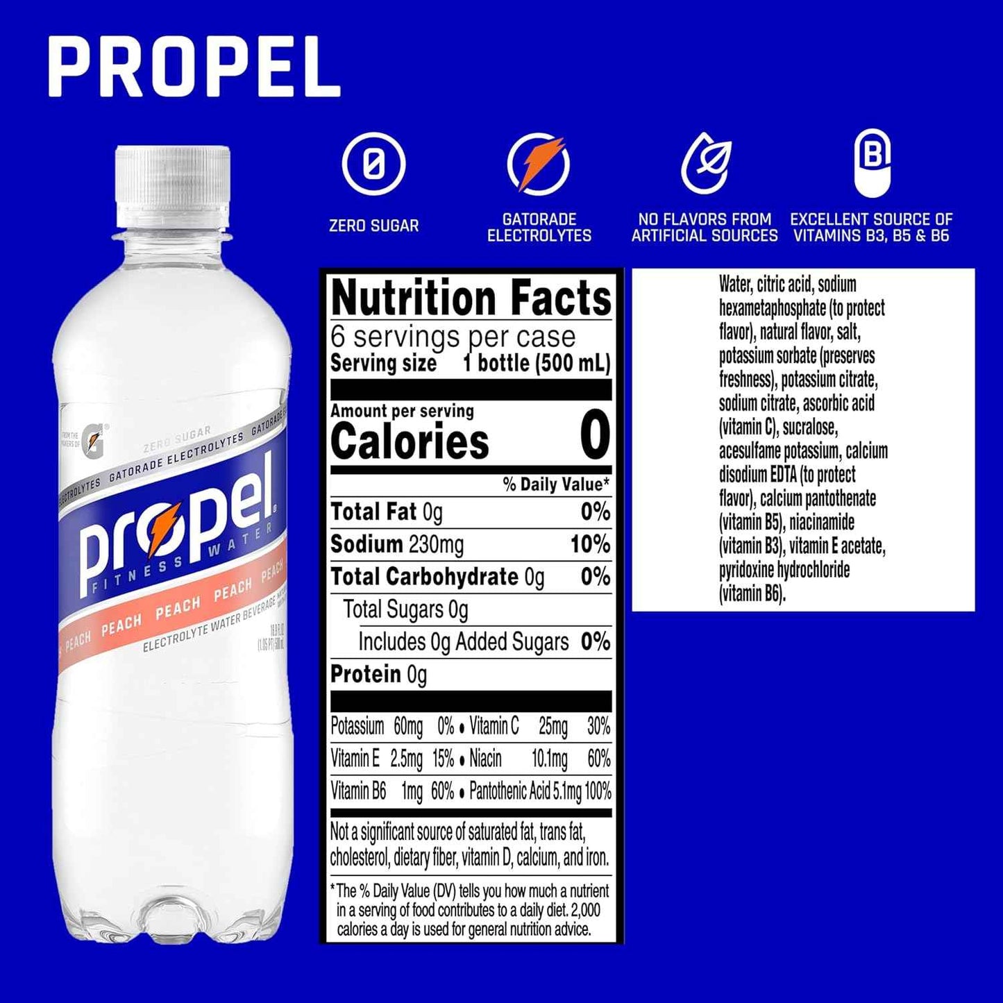 Propel Electrolyte Drink – Single Serve Bottles for Commute, Meetings and Workday Focus