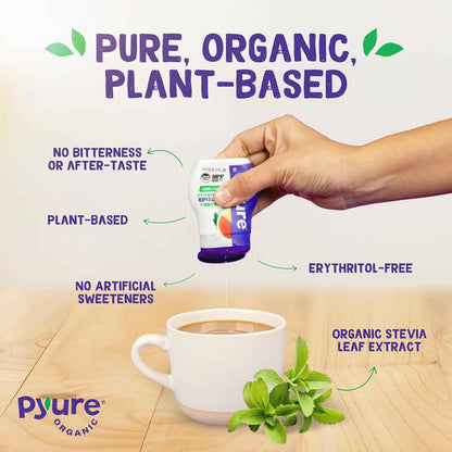 Pyure Organic Liquid Stevia – Thoughtful Sugar Free Gift for Mom Who Loves Coffee