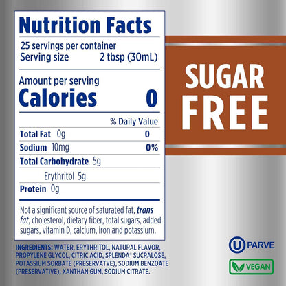 Splenda Coffee Syrup Brown Sugar Cinnamon Sugar Free 750ml - Premium At Home Cafe Experience for the Discerning Palate