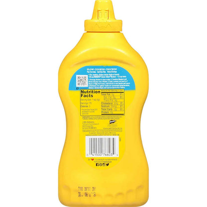 French's Classic Yellow Mustard, 30 oz Squeeze Bottle – Bulk Condiment for Commercial Kitchen Prep Line, Gluten-Free