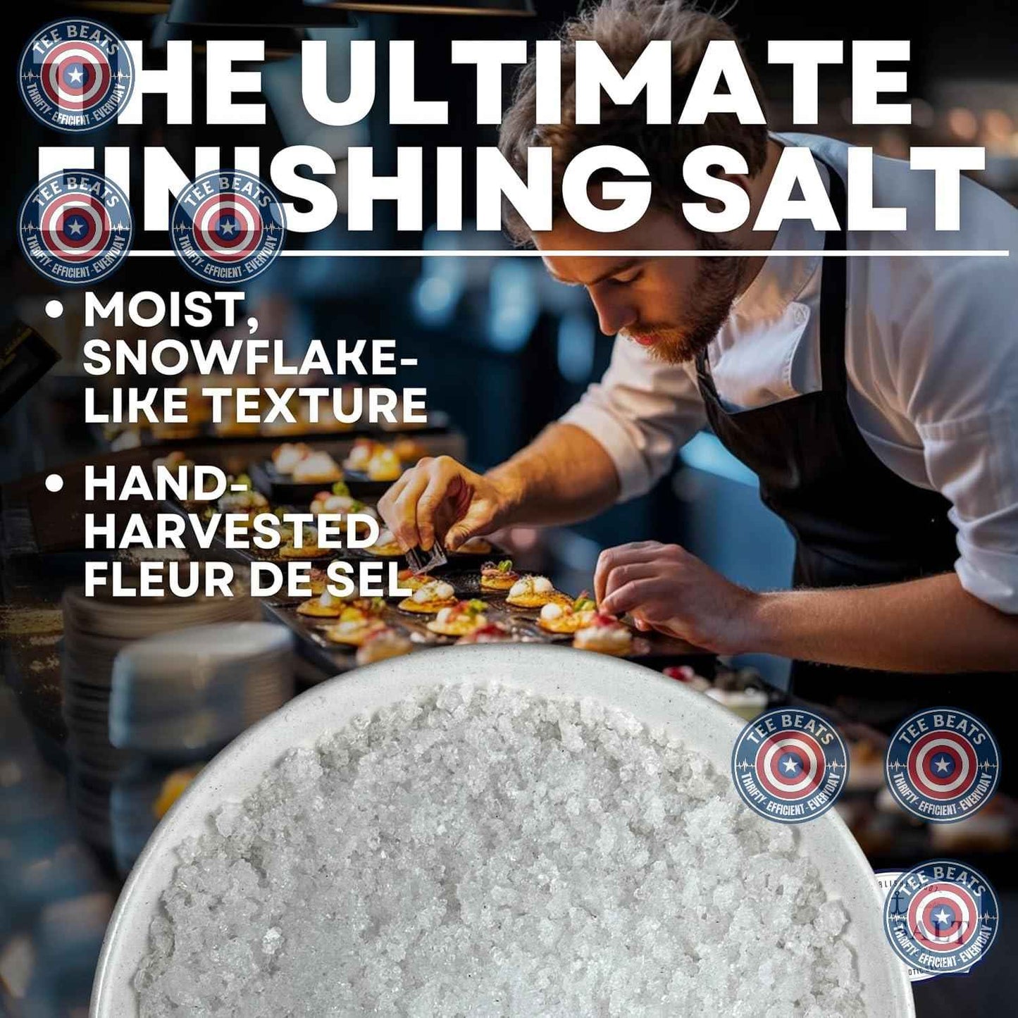 Sol de Baja Hand-Harvested Sea Salt Flakes, 7 oz – Premium Finishing Salt for the Discerning Home Chef