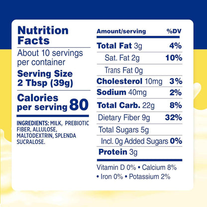 SPLENDA No Sugar Added Condensed Milk – Guilt-Free Coffee Sweetener for Weight Management Routines, 14 oz