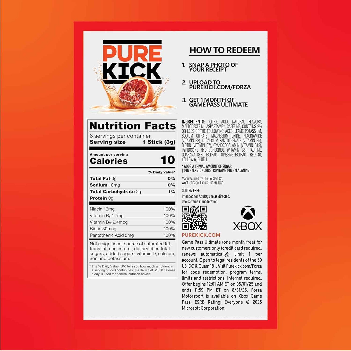 PURE KICK Energy Singles To Go – Stocking Stuffer Energy Mix, 72 Count Bulk Gift