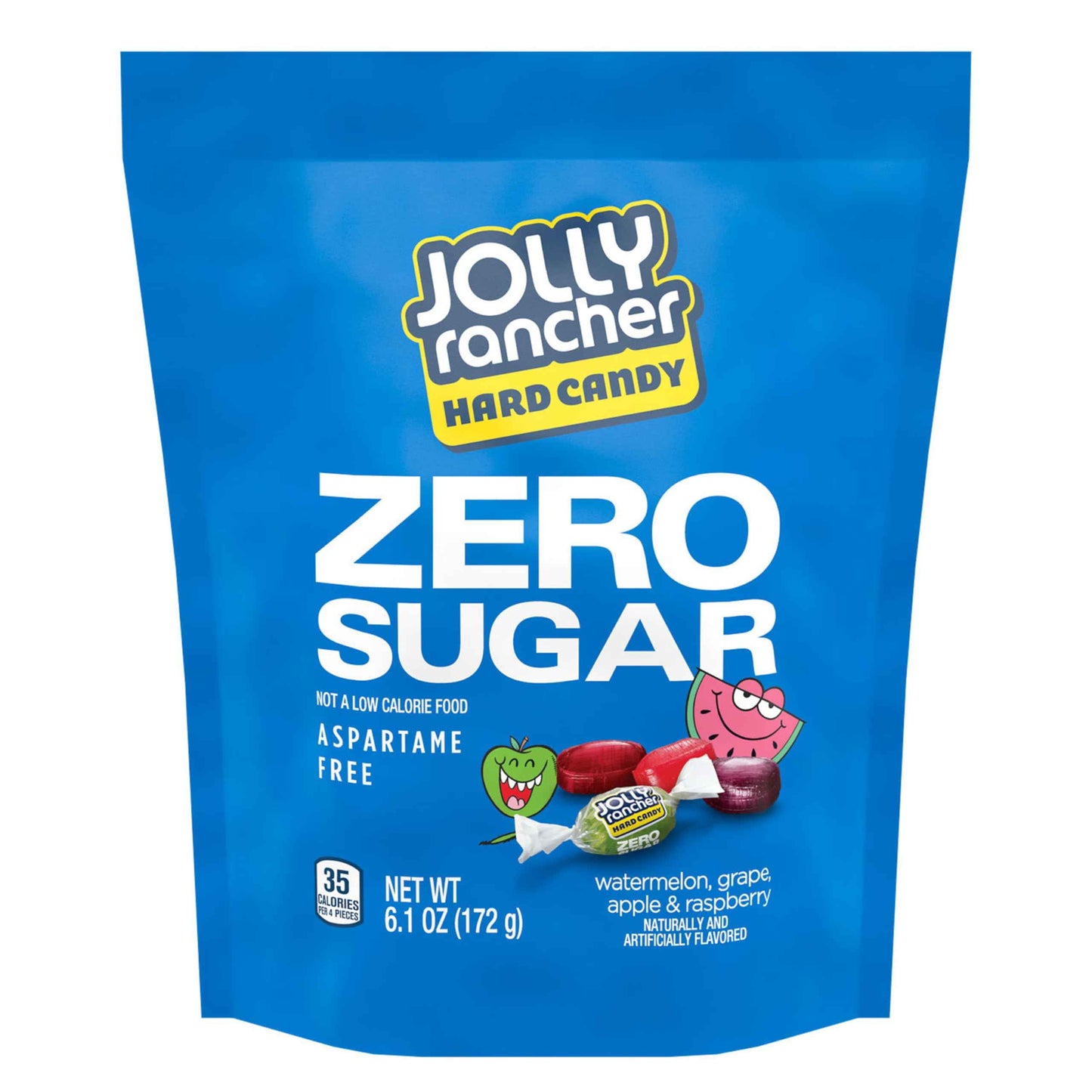 JOLLY RANCHER Zero Sugar Hard Candy – Guilt-Free Mindful Snack for Sugar-Conscious Adults, 6.1 oz Bag