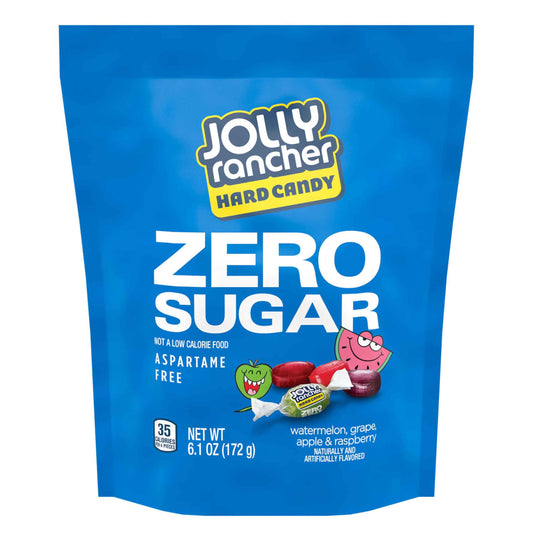 JOLLY RANCHER Zero Sugar Hard Candy – Guilt-Free Mindful Snack for Sugar-Conscious Adults, 6.1 oz Bag