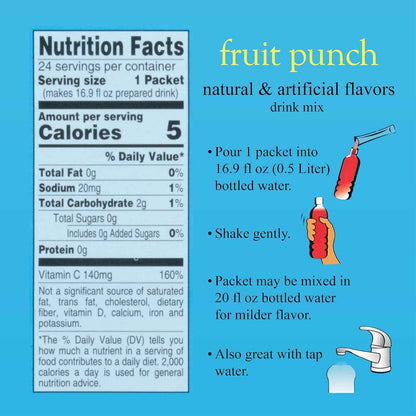 4C Vitamin C Water Flavoring – Calorie-Free Hydration Support for Self-Care and Postural Hydration Goals, 24 Count