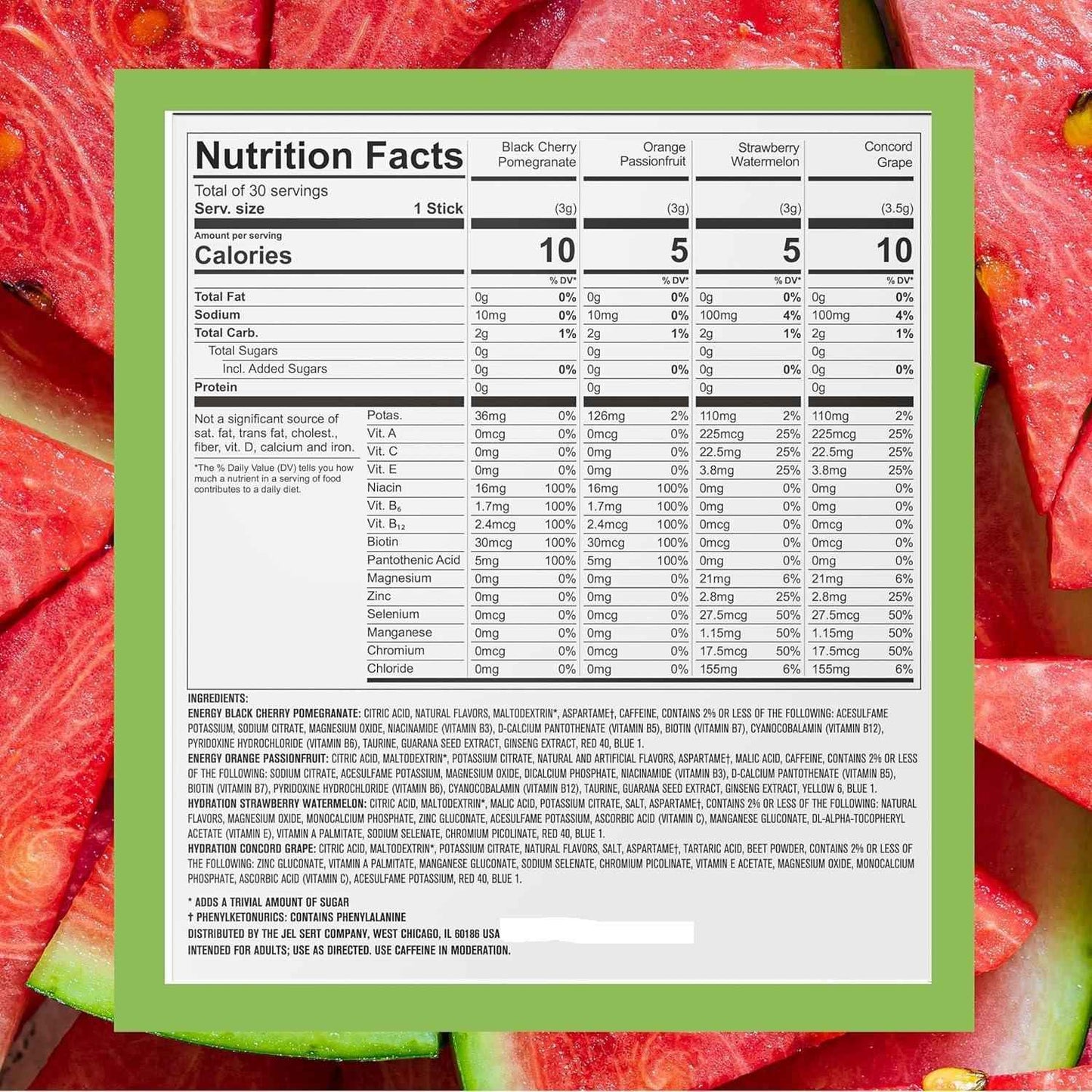 Pure Kick Hydration Singles To Go Drink Mix – Mindful Morning Hydration Boost for Health-Conscious Adults, 72 Packets