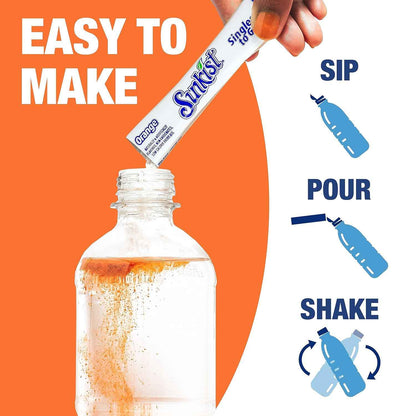 Sunkist Sugar-Free Drink Mix Sticks for Fitness Routines and Daily Wellness – Caffeine-Free Flavored Water Variety