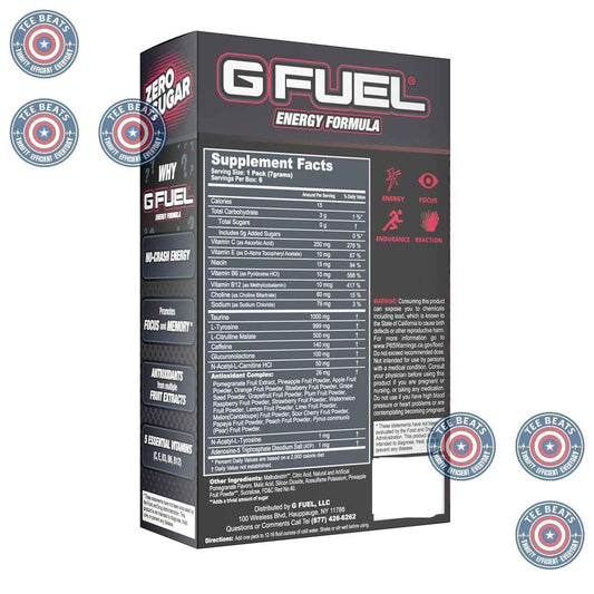 G Fuel PewDiePie Energy Powder Packets – Pre-Workout Focus Supplement for Home Office and Remote Work Fuel