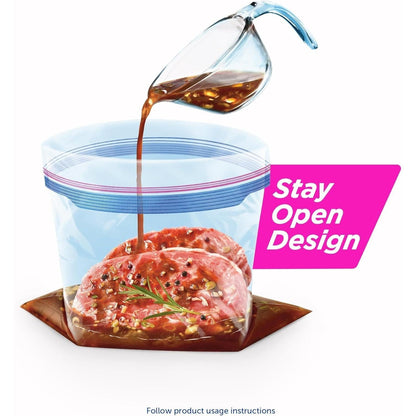 Ziploc Gallon Freezer Bags with Stay Open Design – Portioning Wild Game, Fish, and Garden Harvest